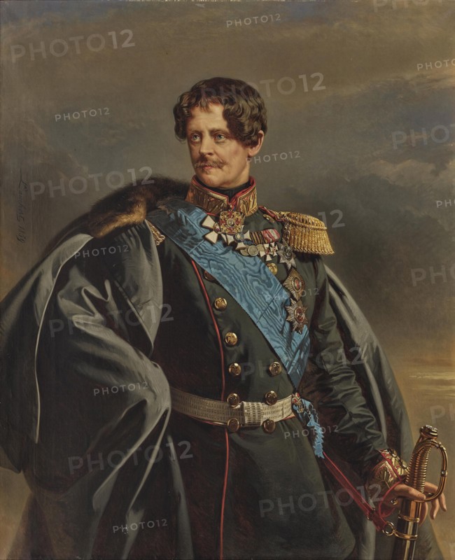 Portrait of Duke Eugen of Württemberg (1788-1857), 1859. Creator: Lauchert, Richard L. (1823-1869).