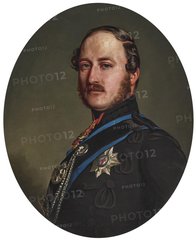 Portrait of Prince Albert of Saxe-Coburg and Gotha (1819-1861). Creator: Winterhalter, Franz Xavier (1805-1873).