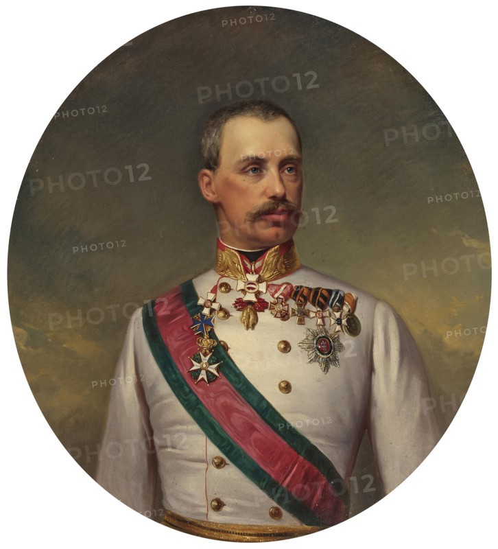 Portrait of Archduke Albrecht of Austria, Duke of Teschen (1817-1895). Creator: Schrotzberg, Franz (1811-1889).