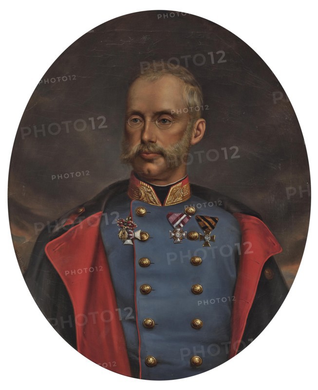 Portrait of Archduke Albrecht of Austria, Duke of Teschen (1817-1895), 1866. Creator: Wailand, Friedrich (1821-1904).