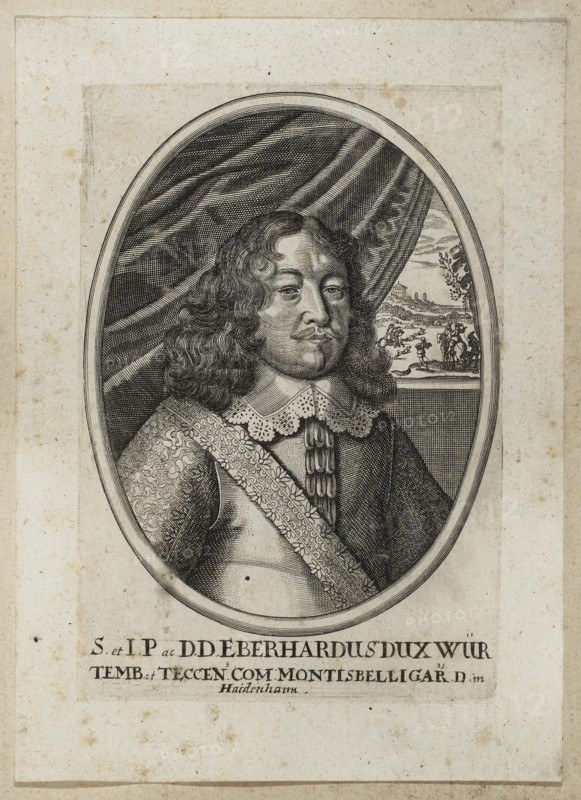 Portrait of Eberhard III, Duke of Württemberg (1614-1674). Creator: Kilian, Philipp (1628-1693).