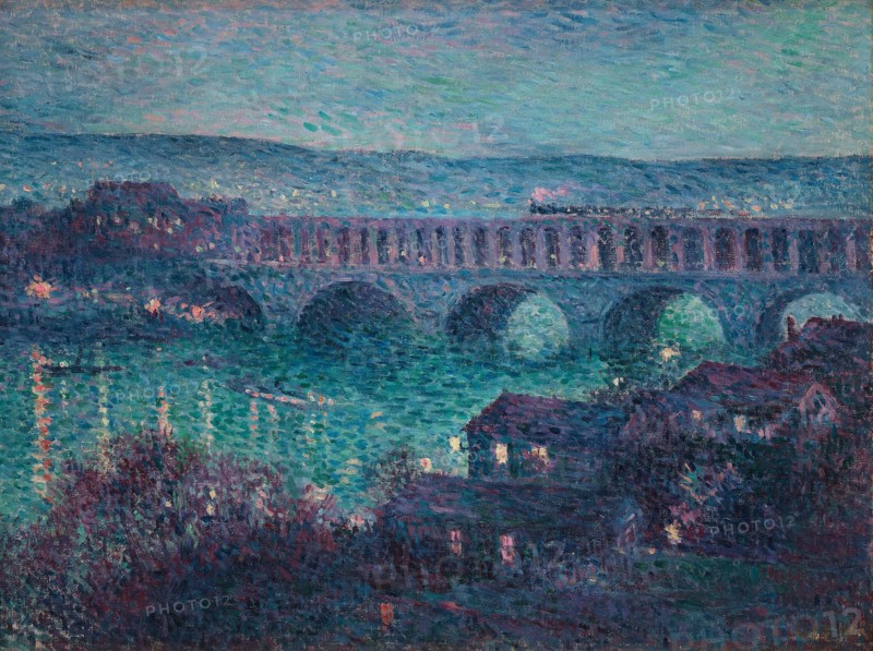 Le viaduc d'Auteuil , 1890. Creator: Luce, Maximilien (1858-1941).