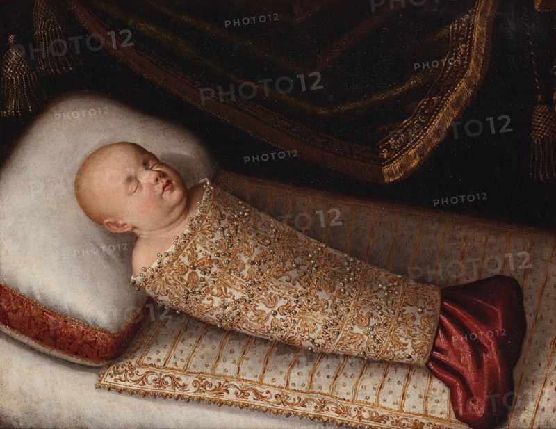 Equestrian portrait of Leopoldo de' Medici (1617-1675) as Baby, c. 1617. Creator: Ligozzi, Jacopo (1547-1627).