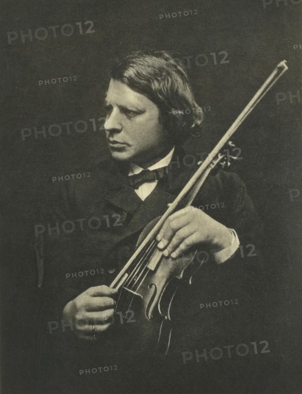 Portrait of the violinist and composer Joseph Joachim (1831-1907). Creator: Cameron, Julia Margaret (1815-1879).