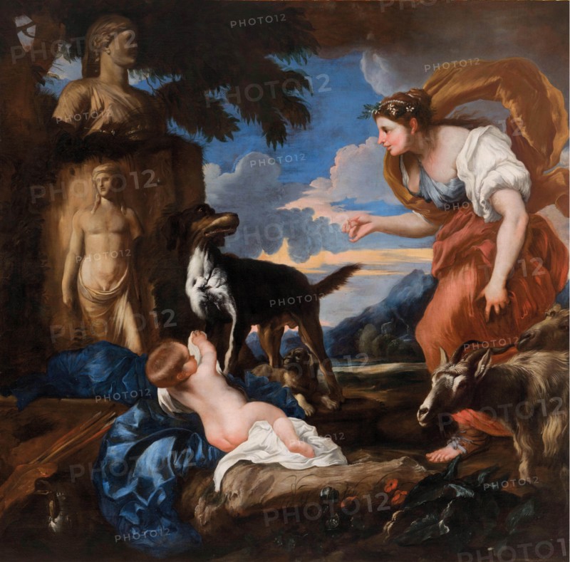 The Finding of Cyrus. Creator: Castiglione, Giovanni Benedetto (1610-1665).