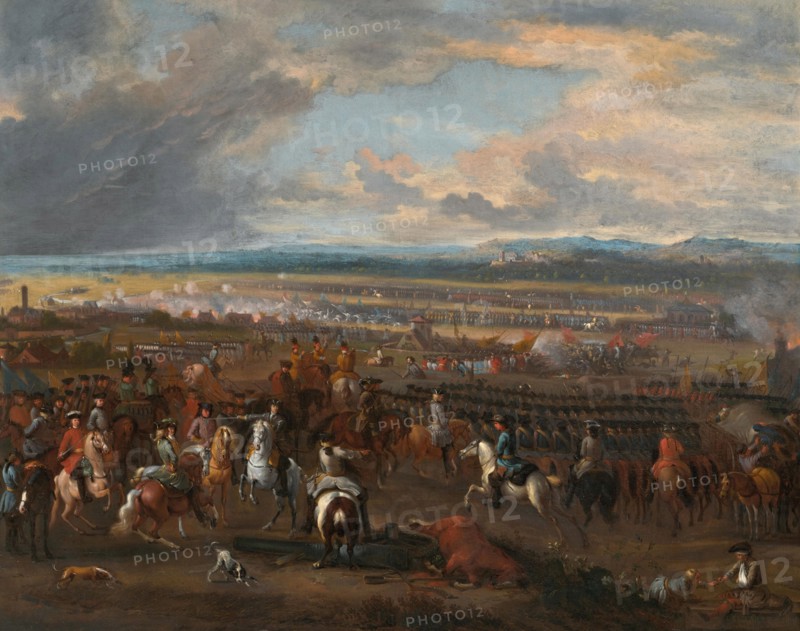 Prince Eugène of Savoy at the Battle of Chiari, 1701. Creator: Huchtenburgh, Jan van (1647-1733).