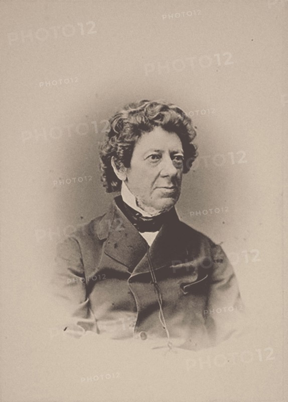 Portrait of the composer and violinist Fredrik Pacius (1809-1891), 1870s. Creator: Photo studio C. A. Hårdh, Helsingfors  .