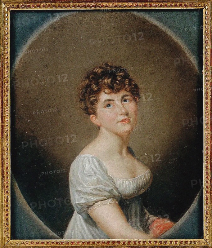 Portrait of the composer and pianist Caroline Boissier-Butini (1786-1836) , ca 1807. Creator: Massot, Firmin (1766-1849).