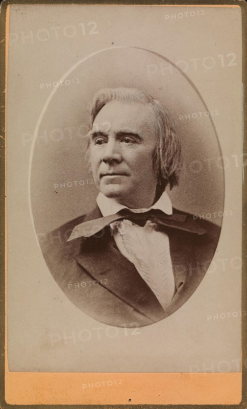 Portrait of the composer and violinist Ole Bull (1810-1880). Creator: Photo studio Fredrik Klems Efterfølger.