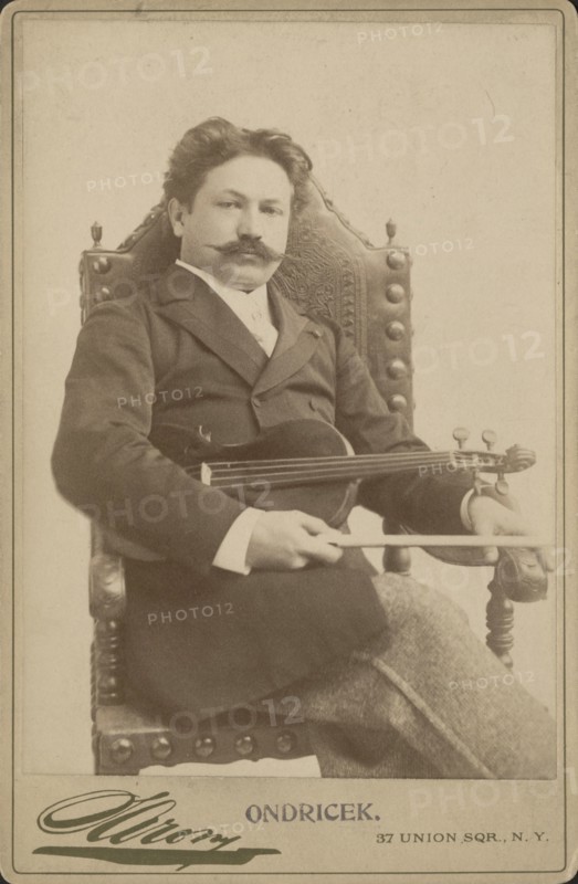 Portrait of the violinist and composer Frantisek Ondricek (1857-1922). Creator: Sarony, Napoleon (1821-1896).