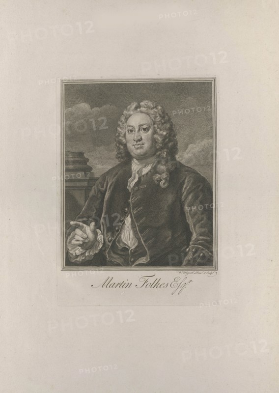 Portrait of Martin Folkes (1690-1754) , 1742. Creator: Hogarth, William (1697-1764).