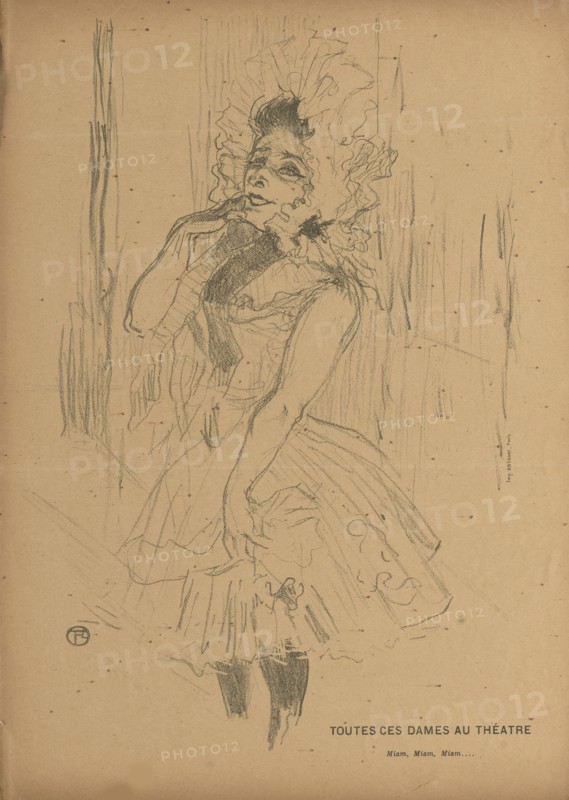 Anna Held dans Toutes ces Dames au Théâtre, 1895. Creator: Toulouse-Lautrec, Henri, de (1864-1901).