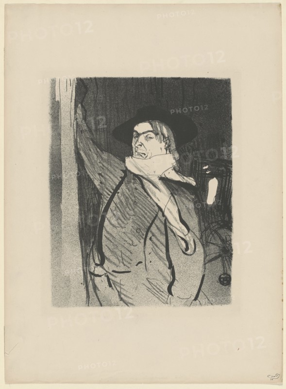 Aristide Bruant, 1893. Creator: Toulouse-Lautrec, Henri, de (1864-1901).