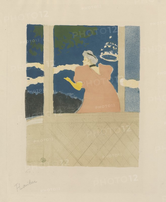 Aux Ambassadeurs. Chanteuse au Café-Concert, 1894. Creator: Toulouse-Lautrec, Henri, de (1864-1901).