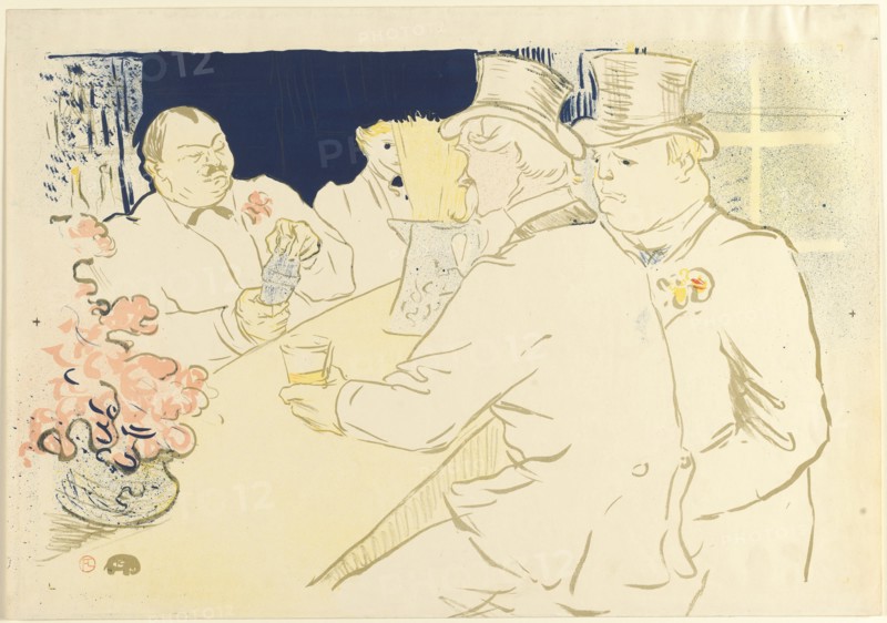 Irish and American Bar, Rue Royale, 1895. Creator: Toulouse-Lautrec, Henri, de (1864-1901).