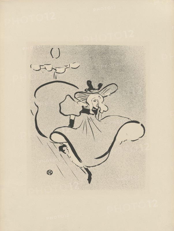 Jane Avril, 1893. Creator: Toulouse-Lautrec, Henri, de (1864-1901).
