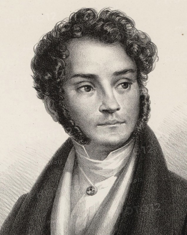 Portrait of the composer Luigi Castellacci (1797-1845), 1840. Creator: Anonymous.