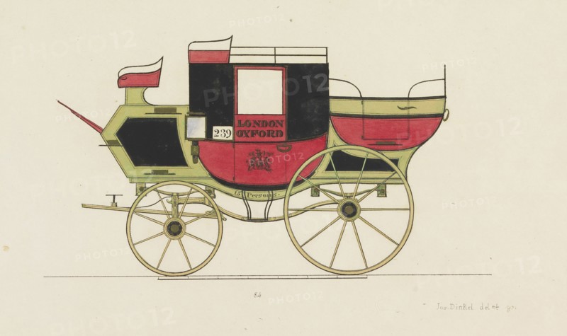 Illustration from the "Town carriages, traveling and sporting vehicles from German, French and Engli Creator: Dinkel, Josef (active 1828-1845).
