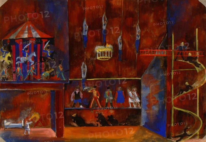 Stage design for the ballet The Nutcracker by P. Tchaykovsky, 1929. Creator: Dmitriyev, Vladimir Vladimirovich (1900-1948).