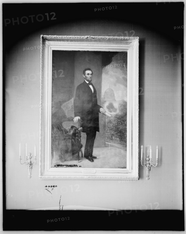 Abraham Lincoln, full-length portrait, c1904. Creator: William Cogswell.