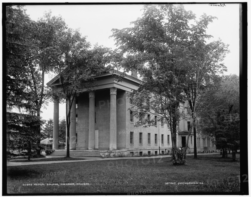 Medical building, U. of M. University of Michigan, Ann Arbor, Michigan, between 1890 and 1901. Creator: Lycurgus S. Glover.