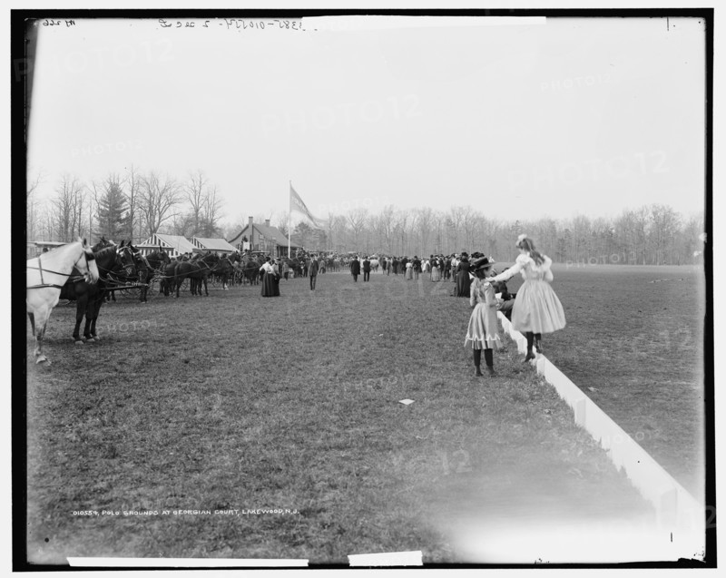 Polo grounds at Georgian Court, Lakewood, N.J., c1900. Creator: William H. Jackson.