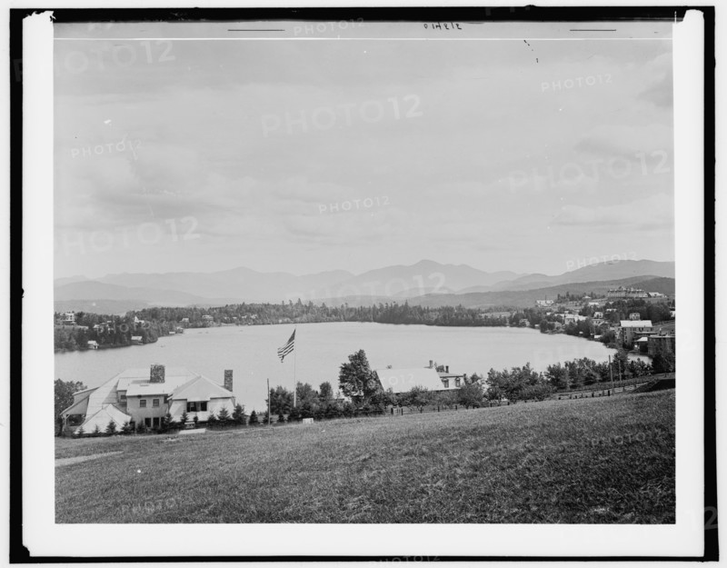 Mirror Lake, Adirondack Mountains, c1902. Creator: William H. Jackson.