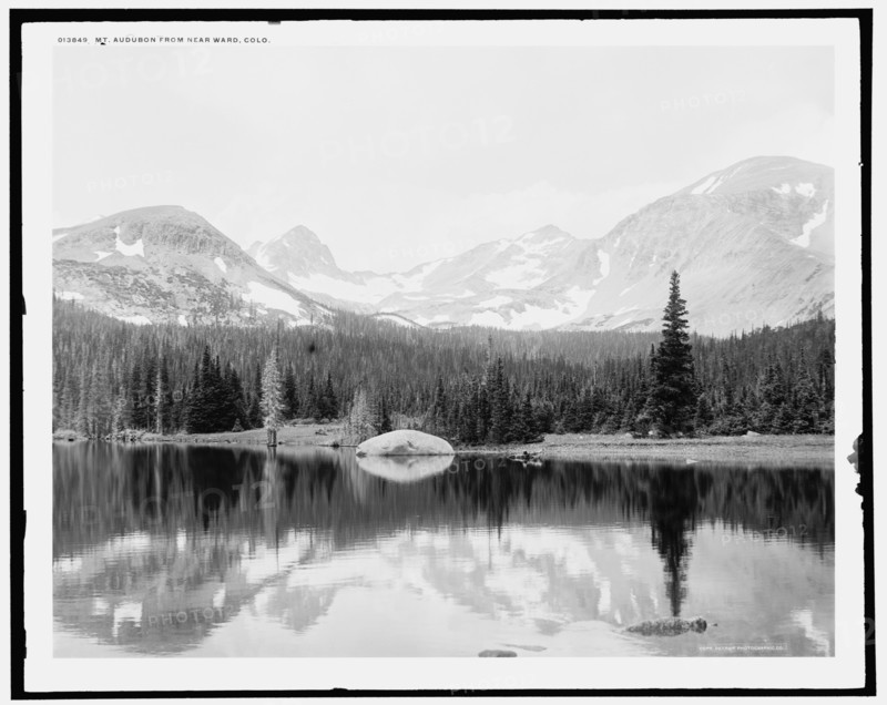 Mt. Audubon from near Ward, Colo., c1901. Creator: William H. Jackson.