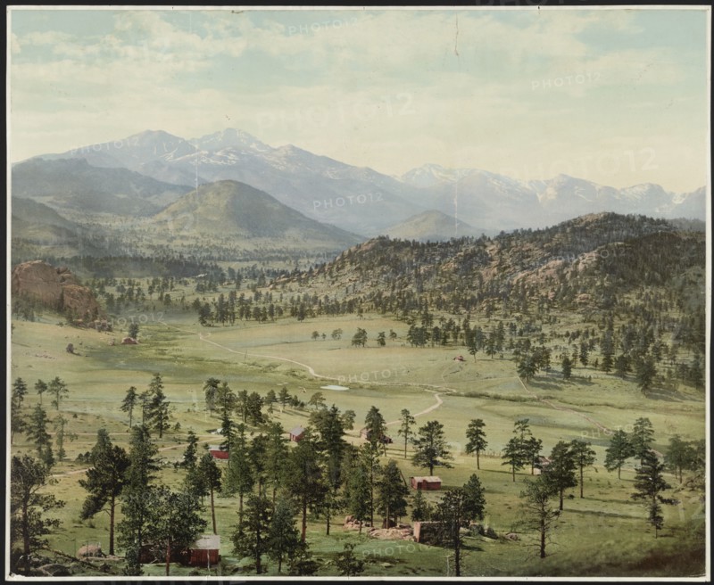 Long's Peak from Estes Park, Colorado, c1900. Creator: William H. Jackson.