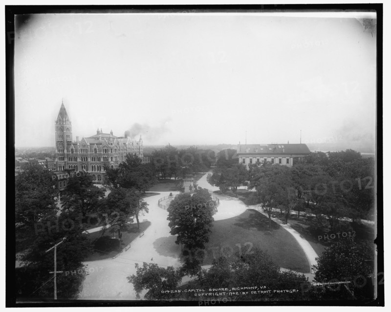 Capitol Square, Richmond, Va., c1902. Creator: William H. Jackson.