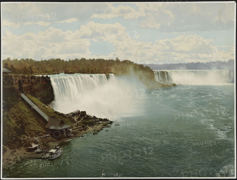 Niagara Falls from Steel Arch Bridge, c1900. Creator: William H. Jackson.
