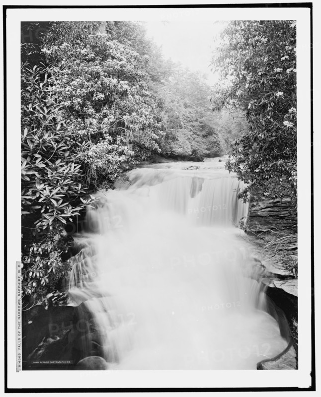 Falls of the narrows, Sapphire, N.C., c1902. Creator: William H. Jackson.