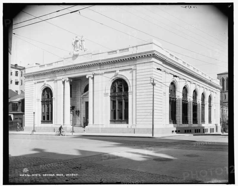 State Savings Bank, Detroit, between 1890 and 1901. Creator: Unknown.