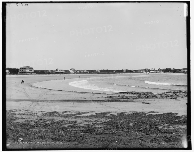 The Beach at Kennebunk, Maine, between 1890 and 1901. Creator: Unknown.