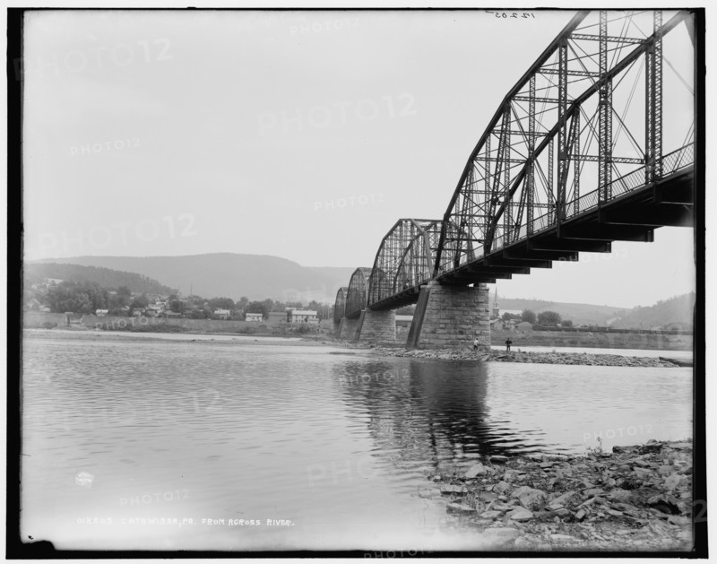 Catawissa, Pa., from across river, between 1890 and 1901. Creator: Unknown.