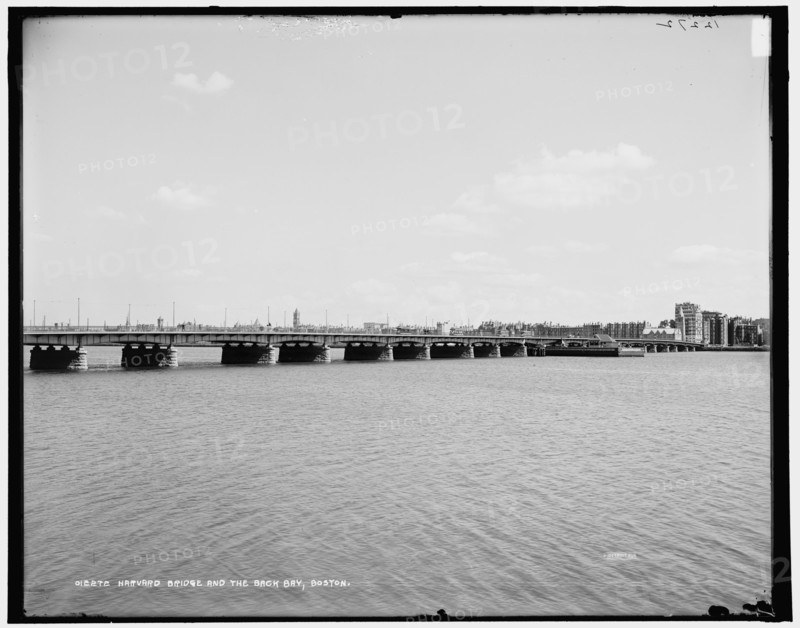 Harvard Bridge and the Back Bay, Boston, between 1890 and 1901. Creator: Unknown.