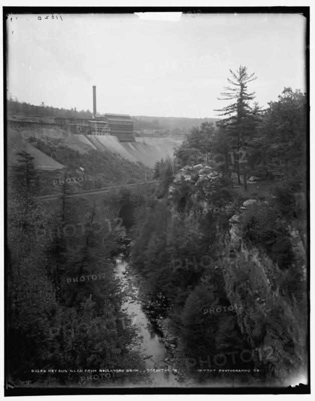 Nay Aug Glen from boulevard bridge, Scranton, Pa., between 1890 and 1901. Creator: Unknown.