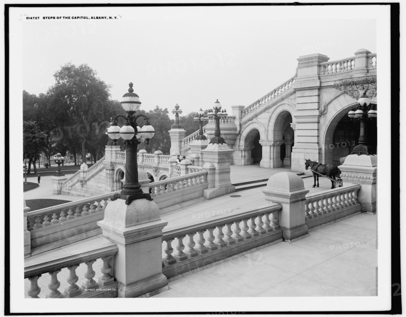 Steps of the Capitol, Albany, N.Y., between 1900 and 1906. Creator: Unknown.