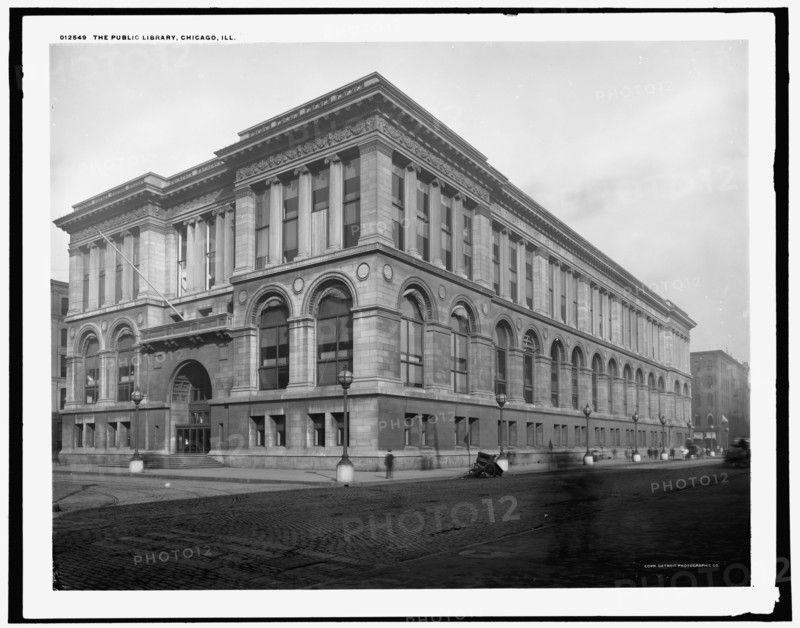 The Public library, Chicago, Ill., c1900. Creator: Unknown.