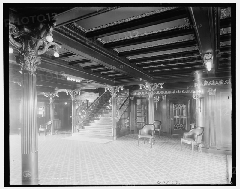 The Lobby, Str. City of Cleveland, Detroit & Cleveland Navigation Co., c1908. Creator: Unknown.