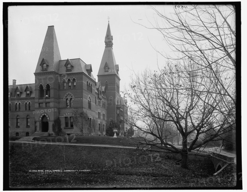 Sage Hall, Cornell University, Ithaca, N.Y., between 1890 and 1906. Creator: Unknown.