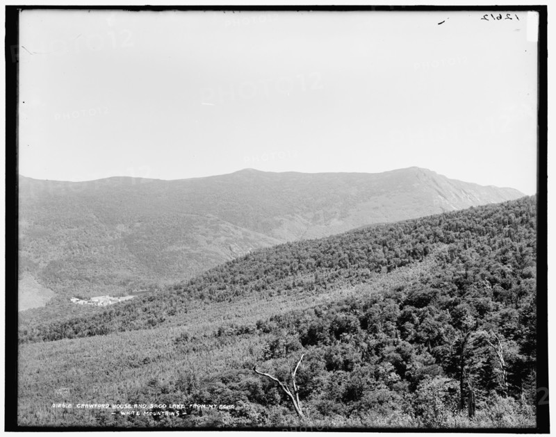 Crawford House and Saco Lake from Mt. Echo, White Mountains, between 1890 and 1901. Creator: Unknown.