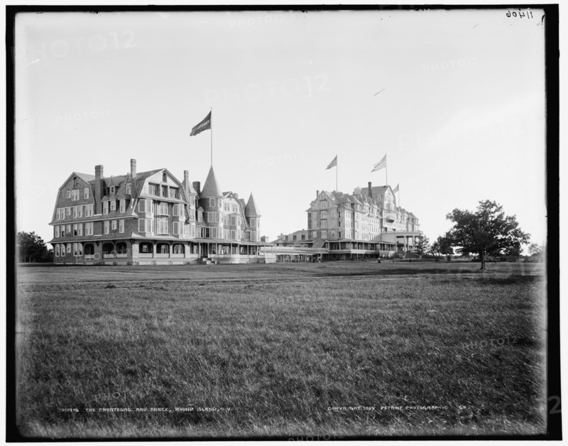 The Frontenac and annex, Round Island, N.Y., c1899. Creator: Unknown.