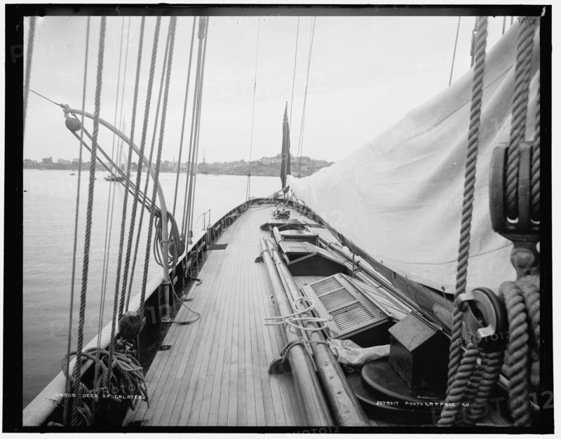 Deck of Galatea, 1886. Creator: Unknown.