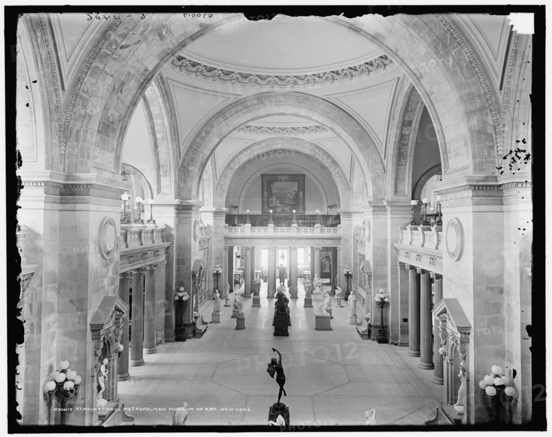 Statuary Hall, Metropolitan Museum of Art, New York, c1907. Creator: Unknown.
