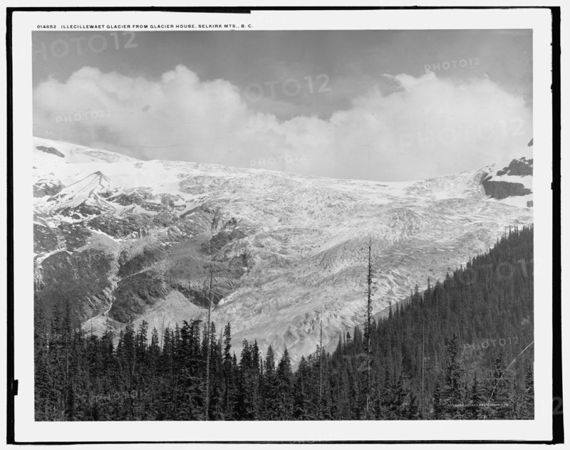 Illecillewaet Glacier from Glacier House, Selkirk Mts., B.C., c1902. Creator: Unknown.