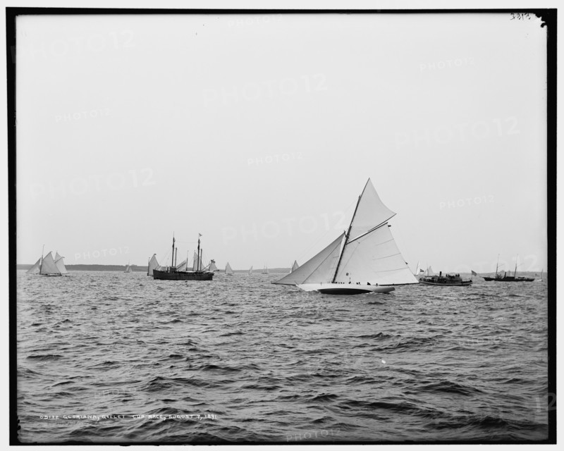 Gloriana, Goelet Cup Race, 1891 Aug 7. Creator: Unknown.