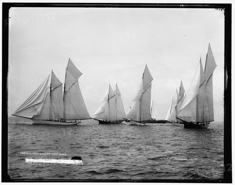Start, Goelet Cup Race, 1887 Aug 5. Creator: Unknown.