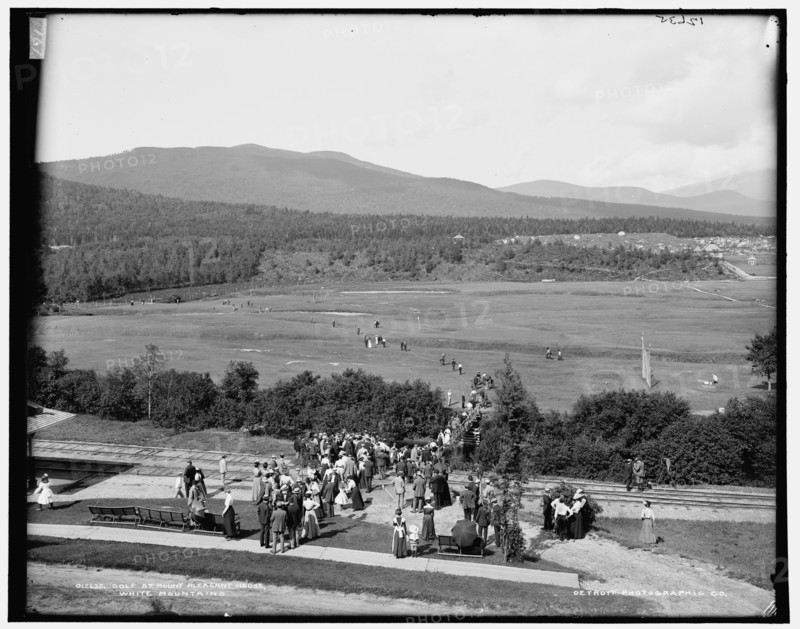 Golf at Mount Pleasant House, White Mountains, between 1890 and 1901. Creator: Unknown.