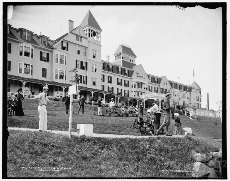 Golf at Mount Pleasant House, White Mountains, between 1890 and 1901. Creator: Unknown.